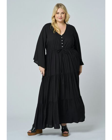 BLACK WOMENS CLOTHING THE POETIC GYPSY DRESSES - CPAW25792001-10