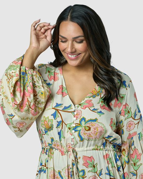 VINTAGE FLORAL WOMENS CLOTHING THE POETIC GYPSY DRESSES - CPSS24605001-10