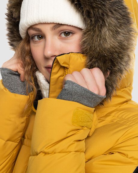 HONEY SNOW WOMENS ROXY SNOW JACKET - ERJTJ03378-YLV0
