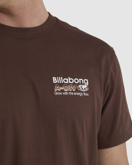 CACAO MENS CLOTHING BILLABONG GRAPHIC TEES - UBYZT00385-CAO