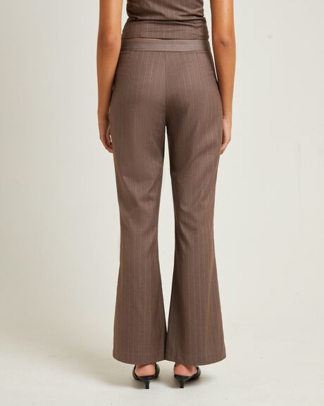 BROWN WOMENS CLOTHING ALICE IN THE EVE PANTS - ALWW24219-BRN-XXS