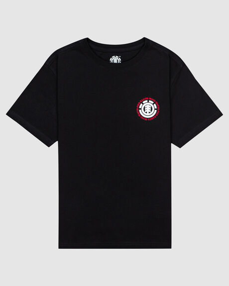 FLINT BLACK KIDS BOYS ELEMENT TOPS - ELBZT00110-FBK