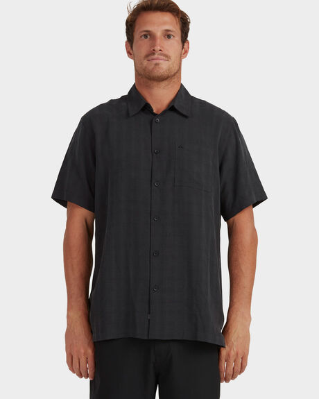 BLACK MENS CLOTHING QUIKSILVER SHIRTS - UQMWT03012-KVJ0