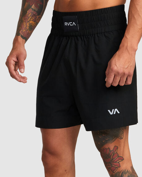 BLACK MENS CLOTHING RVCA SHORTS - AVYWS00212-BLK