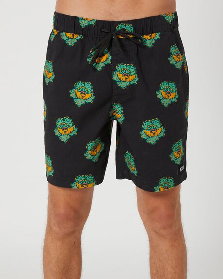 BLACK MENS CLOTHING STCY.CO BOARDSHORTS - STBS0011-28