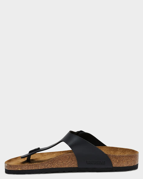 BLACK MENS FOOTWEAR BIRKENSTOCK SLIDES + THONGS - 043691