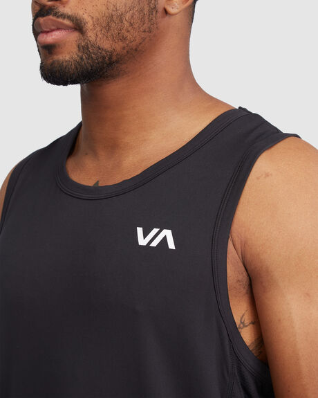 BLACK MENS CLOTHING RVCA SPORTSWEAR - V9031RST-BLK