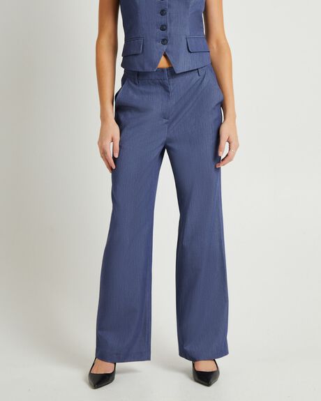 BLUE WOMENS CLOTHING ALICE IN THE EVE PANTS - ALWW23299-BLU