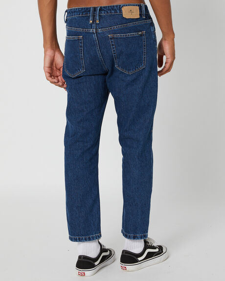DARK RINSE BLUE MENS CLOTHING THRILLS JEANS - TDP-414EDRDARK