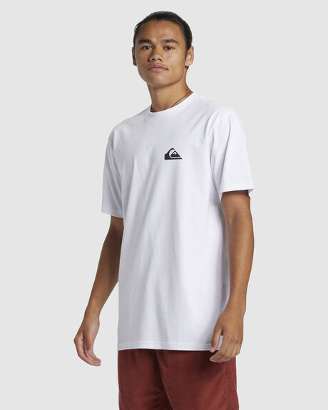 WHITE MENS CLOTHING QUIKSILVER T-SHIRTS + SINGLETS - AQYZT09600-WBB0