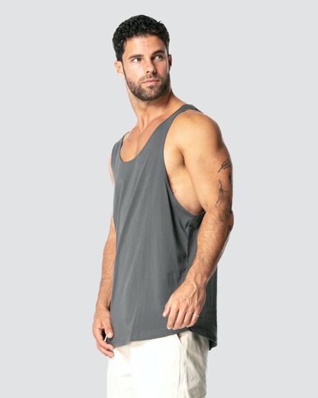 CHARCOAL MENS CLOTHING ONEBYONE SINGLETS + TANKS - OBO-1074-S