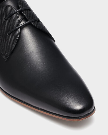 BLACK MENS FOOTWEAR UNCUT FASHION SHOES - TY15901BLK