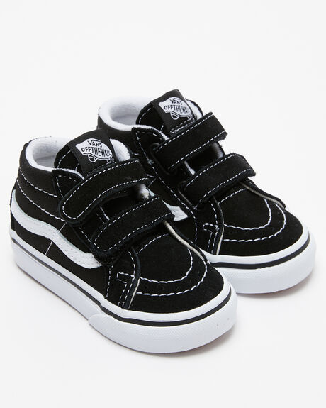 Vans Toddler Authentic Elastic Lace Black True White SurfStitch