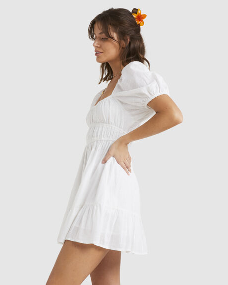 WHITE WOMENS CLOTHING BILLABONG DRESSES - UBJWD00364-WHT