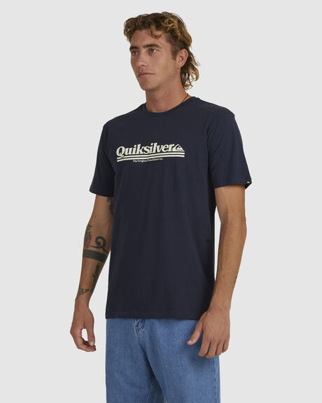 NAVY BLAZER MENS CLOTHING QUIKSILVER GRAPHIC TEES - UQYZT04852-BYJ0