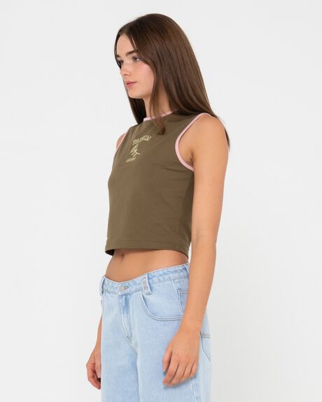 BAY LEAF WOMENS CLOTHING RUSTY T-SHIRTS + SINGLETS - 232-TSL0638-BYF-06