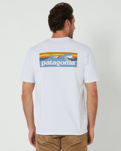 WHITE MENS CLOTHING PATAGONIA T-SHIRTS + SINGLETS - 37655-WHI-XS