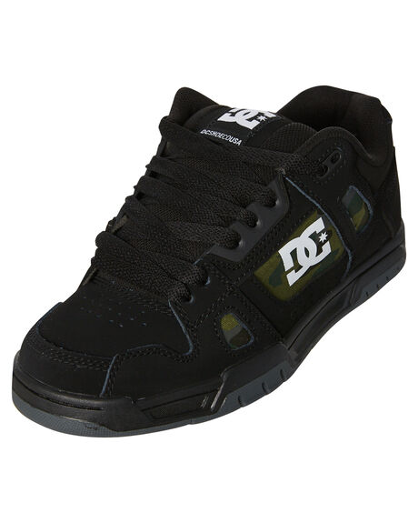 BLACK MILITARY CAMO MENS FOOTWEAR DC SHOES SNEAKERS - ADYS100443BLM