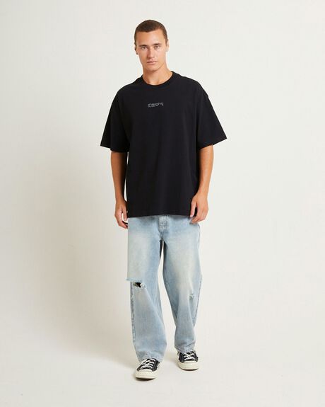 BLACK MENS CLOTHING INSIGHT T-SHIRTS + SINGLETS - INMS24858-BLK-S