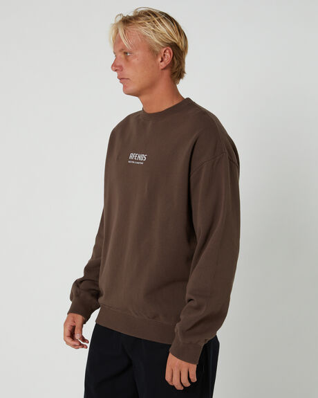 COFFEE MENS CLOTHING AFENDS JUMPERS - M242508-COF
