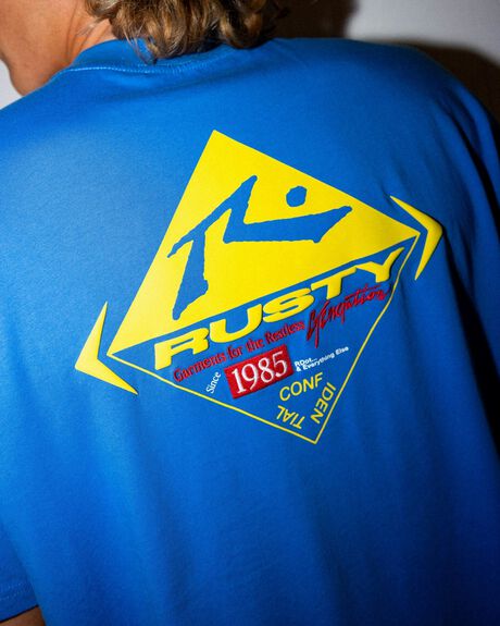 BLUE REGATTA MENS CLOTHING RUSTY T-SHIRTS + SINGLETS - P24-TTM2861-BRG-1S