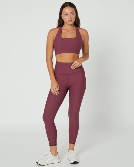 WINE WOMENS ACTIVEWEAR DK ACTIVE LEGGINGS + PANTS - DK11-018-WNE-XS