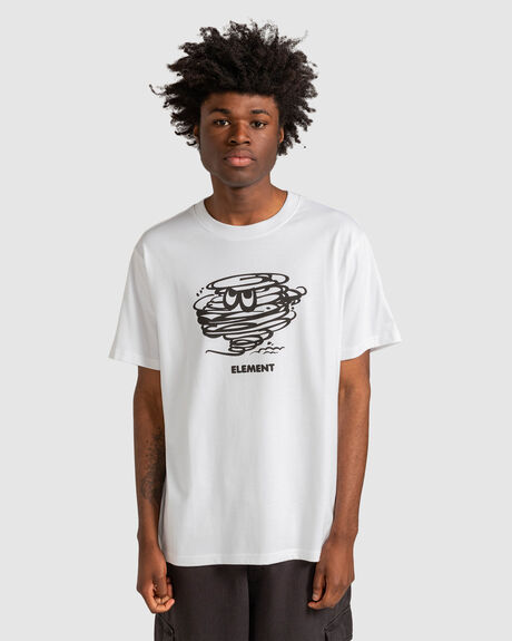 OPTIC WHITE MENS CLOTHING ELEMENT GRAPHIC TEES - ELYZT00174-WBB0