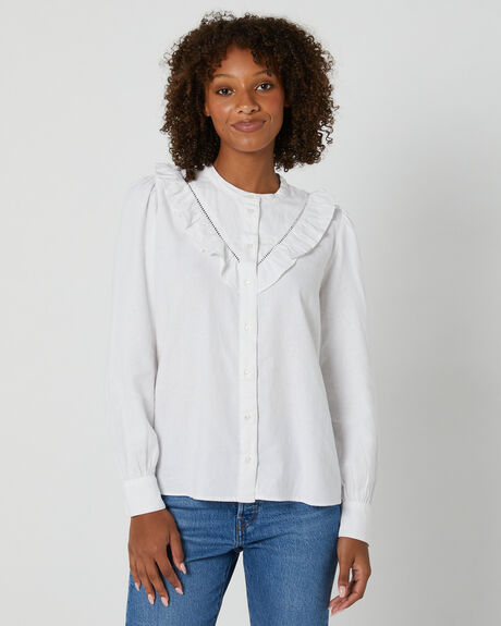 BRIGHT WHITE WOMENS CLOTHING LEVI'S TOPS - A7356-0000