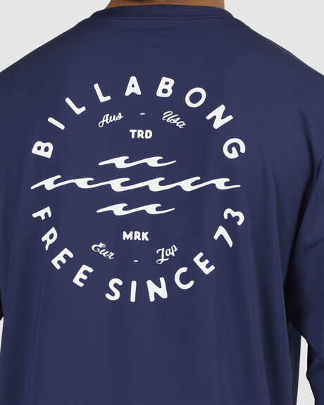 NAVY SURF MENS BILLABONG RASHVESTS - UBYWR00119-NVY