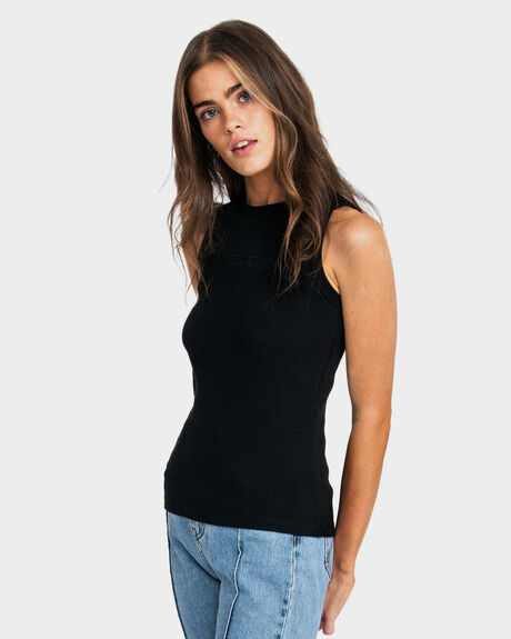 BLACK WOMENS CLOTHING ONEBYONE SINGLETS - OBO-1041-XS