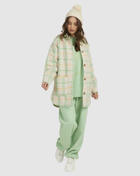 ABSINTHE GREEN WOMENS CLOTHING ROXY PANTS - URJFB03035-GHY0