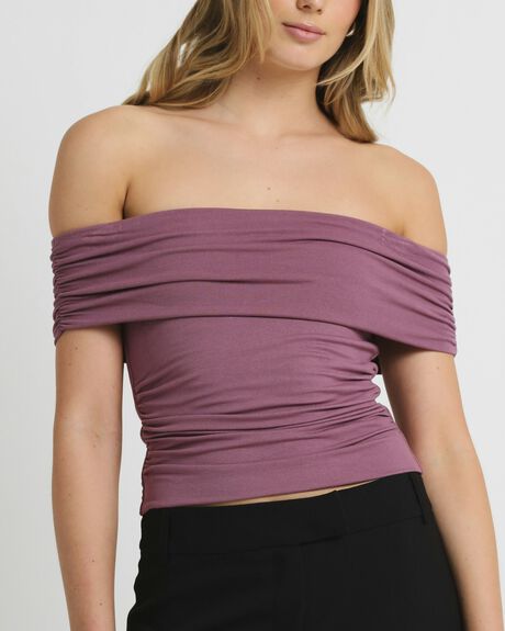 RED WOMENS CLOTHING ALICE IN THE EVE TOPS - ALWS25253-PUR