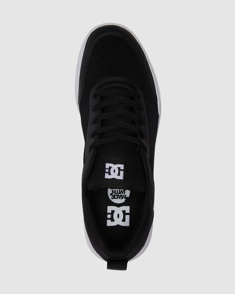 BLACK WHITE MENS FOOTWEAR DC SHOES SNEAKERS - ADYS700227-BKW