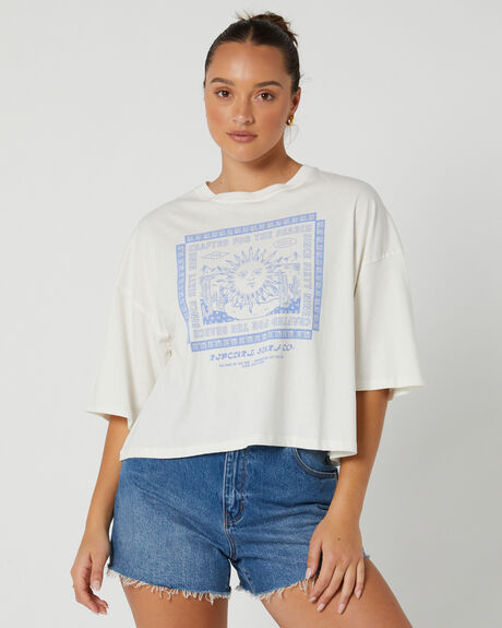 Rip Curl Crafted Heritage Crop Tee - Washed Black | SurfStitch