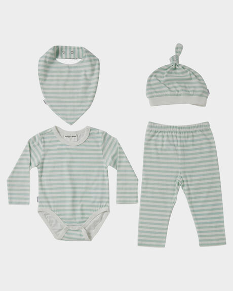 GREEN STRIPE KIDS BABY PUMPKIN PATCH CLOTHING - 20B8013BSGGRNST