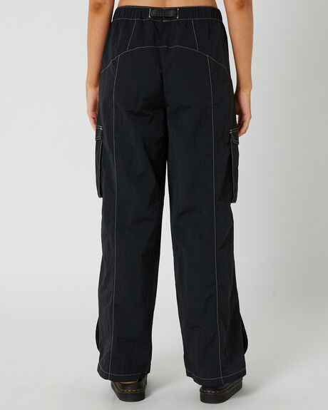WASHED BLACK WOMENS CLOTHING WORSHIP PANTS - WWORH23-402BWWBLK