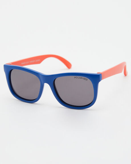 BLUE RED POLARISED KIDS YOUTH BOYS CANCER COUNCIL SUNGLASSES - TCK2222975-BLUER