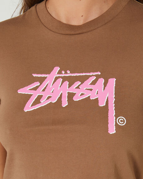 CHOCOLATE WOMENS CLOTHING STUSSY TEES - ST127000CHOC
