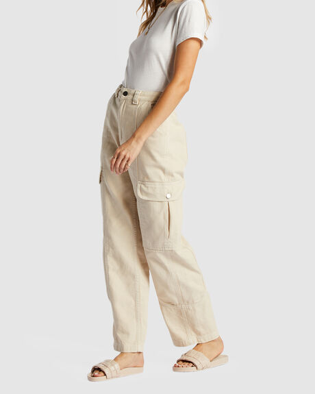 ANTIQUE WHITE WOMENS CLOTHING BILLABONG PANTS - ABJDP00135-WDJ0
