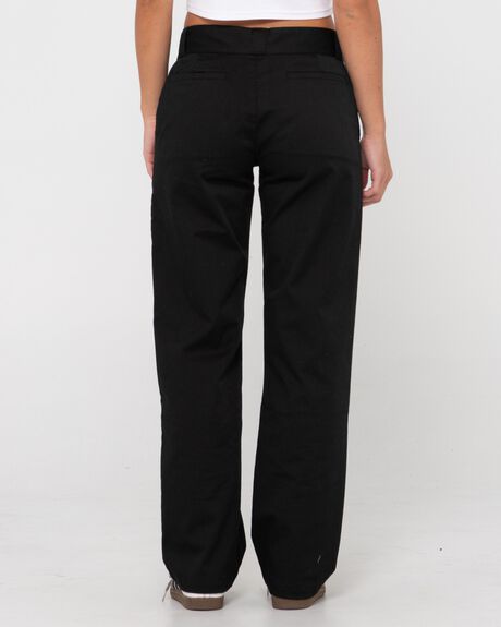 BLACK WOMENS CLOTHING RUSTY PANTS - S23-PAL1372-BLK-10