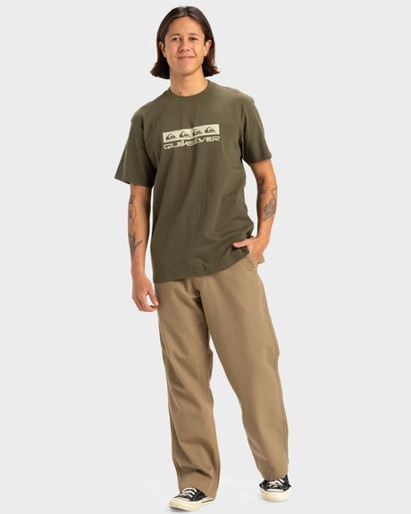 GRAPE LEAF MENS CLOTHING QUIKSILVER T-SHIRTS + SINGLETS - UQYZT05512-CRE0