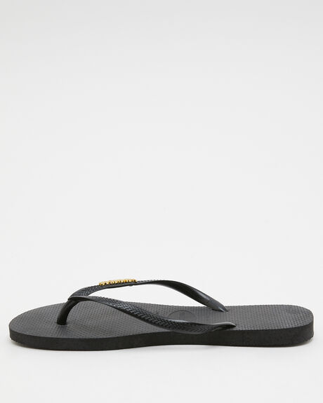 Havaianas slim black with gold logo store