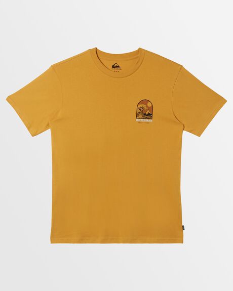 MUSTARD MENS CLOTHING QUIKSILVER T-SHIRTS + SINGLETS - UQMZT03264-YLC0