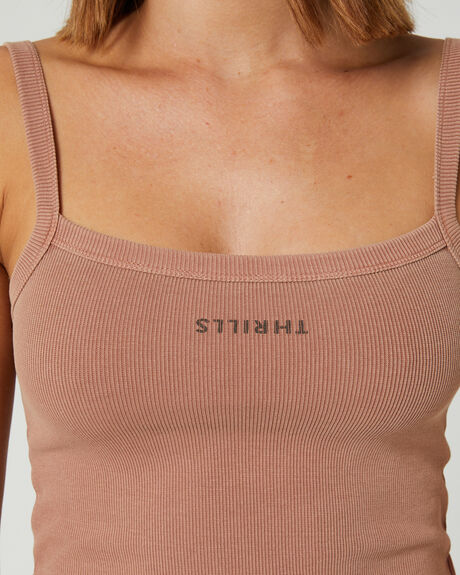 CORK WOMENS CLOTHING THRILLS SINGLETS - WTH22-150CKCRK