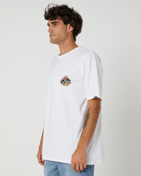 WHITE MENS CLOTHING VANS GRAPHIC TEES - VN000P2WHT