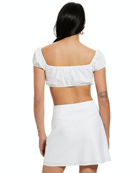 WHITE WOMENS CLOTHING SUBTITLED FASHION TOPS - 45148500026