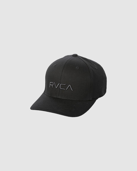 BLACK MENS ACCESSORIES RVCA HEADWEAR - AVYHA00477-BLK