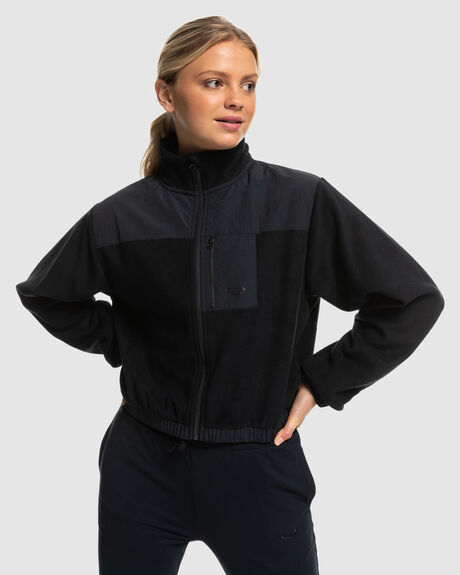 ANTHRACITE WOMENS CLOTHING ROXY JUMPERS - ERJPF03141-KVJ0