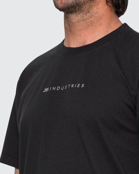 BLACK MENS CLOTHING JS INDUSTRIES GRAPHIC TEES - JSCTT1