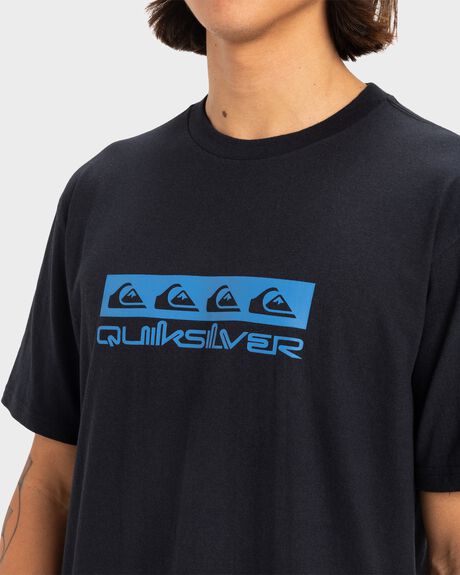BLACK MENS CLOTHING QUIKSILVER T-SHIRTS + SINGLETS - UQYZT05512-KVJ0